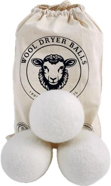 Natural Fabric Softener, Organic, Reusable, Unsented, 6-Pack XL, Replacment to Dryer Sheets,1500 Loads, Hypoallergenic