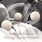 Wool Dryer Balls – Reusable Laundry Softener, Tumble Dryer Balls for Clothes, Eco-Friendly Washing Machine Accessories, Home Essentials