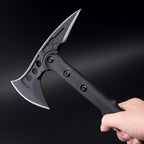 DOOM BLADE 2P Camping Hatchet Axe with Nylon Sheath,Tomahawk Viking Forged High Carbon Steel,Portable Camping Axe for Outdoor Splitting Wood,Hunting Survival