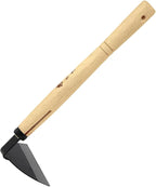 Zenport J6-14 Premium Japanese Kusa-Kaki Garden Hoe - 5" Wide Laminated Steel, Sharp Edge Blade, 11.5" Ergonomic Handle for Efficient Work - Precise Gardening, Soil Loosening, Weed Removal