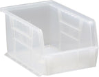 Hudson Exchange 9-1/2" x 6" x 5" (6 Pack) Plastic Stackable Storage Bin and Hanging Container, Clear