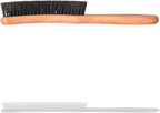Valentino Garemi Traditional Hat Cleaning Brush | Remove Dust, Dry Stains, Rain Spots, Sweat Marks, Pet or Human Hair | Genuine Boar Hair Made in Germany (Black Bristles)