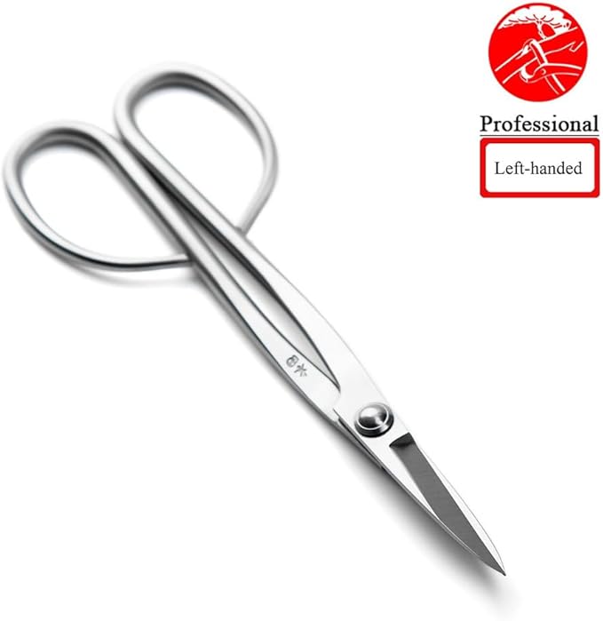 Left-handed Bonsai Scissors Professional Grade Bonsai Shears Alloy Steel Bonsai Tools Equip With Tool Bag (MT-LBS-210L)