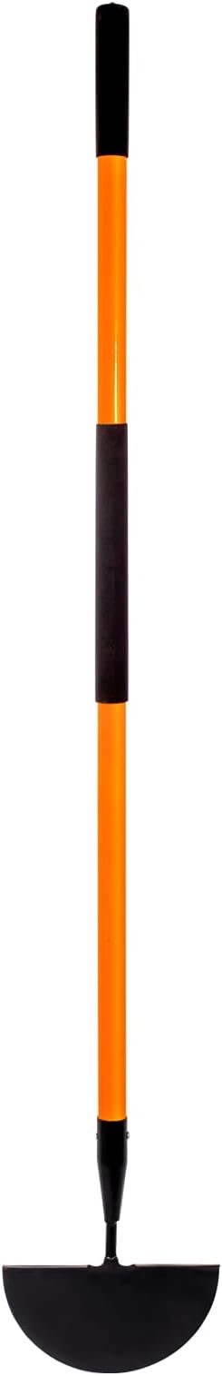 VNIMTI Lawn Edger Tool, Manual Lawn Edger with Fiberglass Handle, Half Moon Garden Edger for Landscaping, 56 Inches