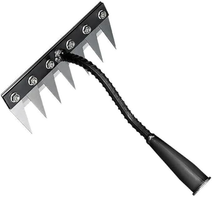 Gardenia Iron Weeding Rake, 2025 Gardenia Iron Weeding rake, Ironrake The Heavy-Duty Irons Weedings Rakes,Irons Rakes for Gardening and Weedings (5 Teeth) (7 Teeth)
