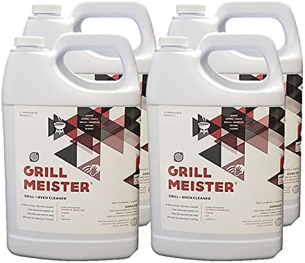 GrillMeister Oven, Grill, Fryer, Grate - Heavy Duty Cleaner/Degreaser, 1 Gallon (Case of 4)