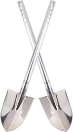 Stainless Steel Garden Shovel Hand Tool Digging Weeding Seeding Turning Soil 23.6-Inch 60CM