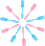 10Pcs Colorful Plastic Mini Gardening Shovel Spoons Soil Scoops, Succulent Sand Scoops/Cultivation Digging Transplanting Tools for Succulents Potted Flowers (Pink + Blue)