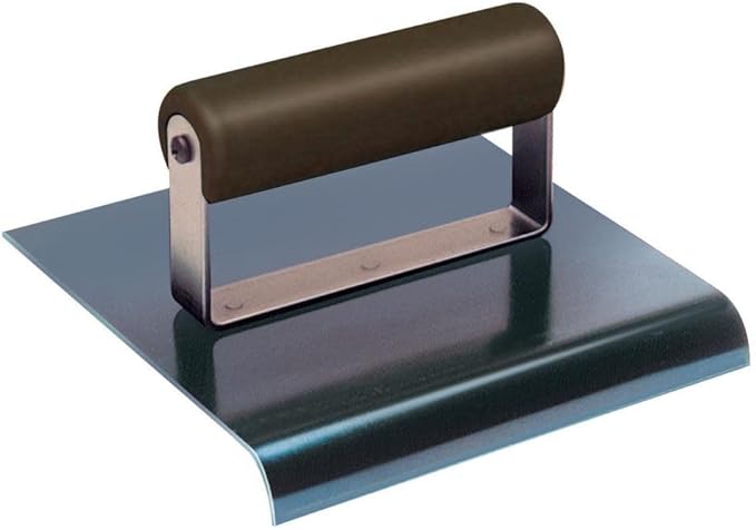 Kraft Tool CF570P 1/2-Inch Radius Blue Steel Hand Edger with Plastic Handle, 6 x 3-Inch