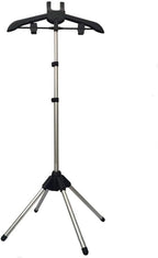 Iron Steam Stand; Foldable Garment Clothes Drying Rack; Handheld Garment Steamer Rack; Height Adjustable Standing Garment Hanger; Steam Ironing Machine Accessories Bracket (Black)