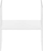 Furinno Cubicle H-Shelf Cube Organizer Insert (Does not fit IKEA Kallax Shelving), White