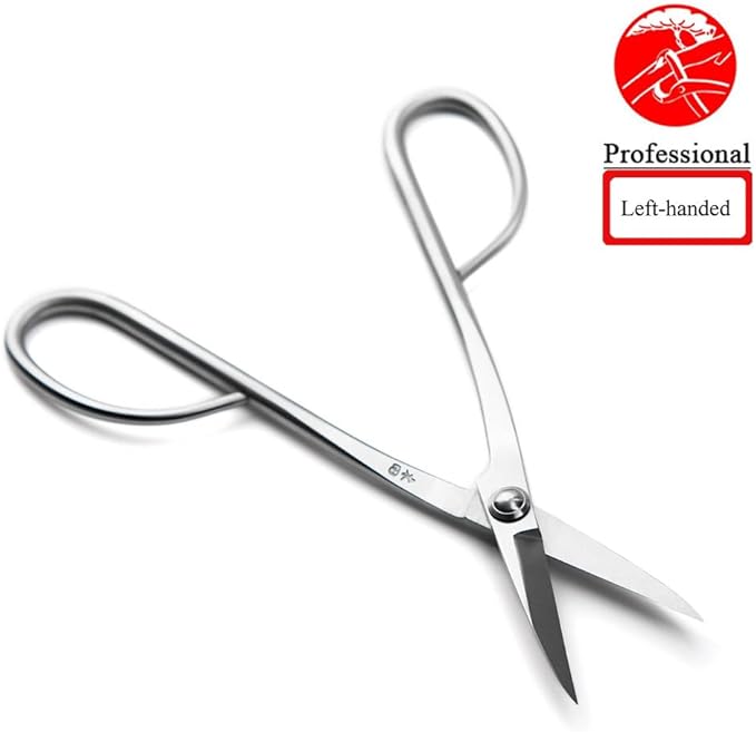 Left-handed Bonsai Scissors Professional Grade Bonsai Shears Alloy Steel Bonsai Tools Equip With Tool Bag (MT-LBS-210L)