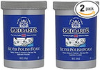 NeschToy Goddard's Silver Polish, 18 oz - Tarnish Remover with Sponge Applicator, Pack of 2