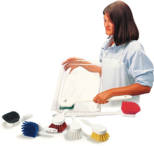 SPARTA Utility Scrub Brush with Polyester Bristles 20" x 3" - White