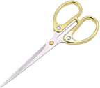 6.3-inch All Stainless Steel Office Scissors,Ultra Sharp Blade Shears,Sturdy Sharp Scissor for Office Home School Sewing Fabric Craft Supplies Multipurpose Scissors