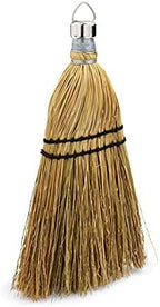 Rubbermaid Corn Whisk Broom, 12 Inch, Natural Bristles | Multi-Surface | Yellow | Removes Dirt and Debris | Pack of 12