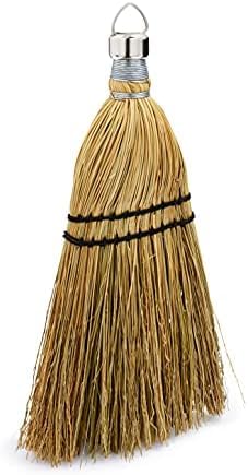 Rubbermaid Corn Whisk Broom, 12 Inch, Natural Bristles | Multi-Surface | Yellow | Removes Dirt and Debris | Pack of 12
