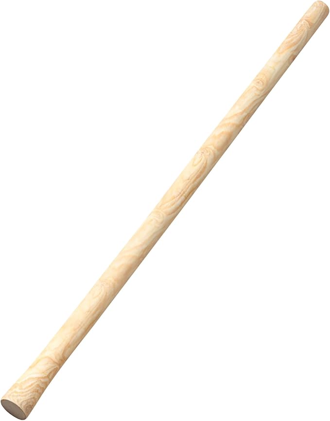 Lasnten 1 Pcs 55 Inch Pure Solid Wood Replacement Hoe Handle for Garden Digging Spading Fork, Shovel Handle Replacement, 1.38-1.77 Inch Diameter