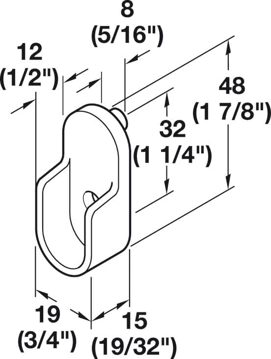 Oval Closet Rod with End Supports (Black, Custom 10" - 92" Inches)
