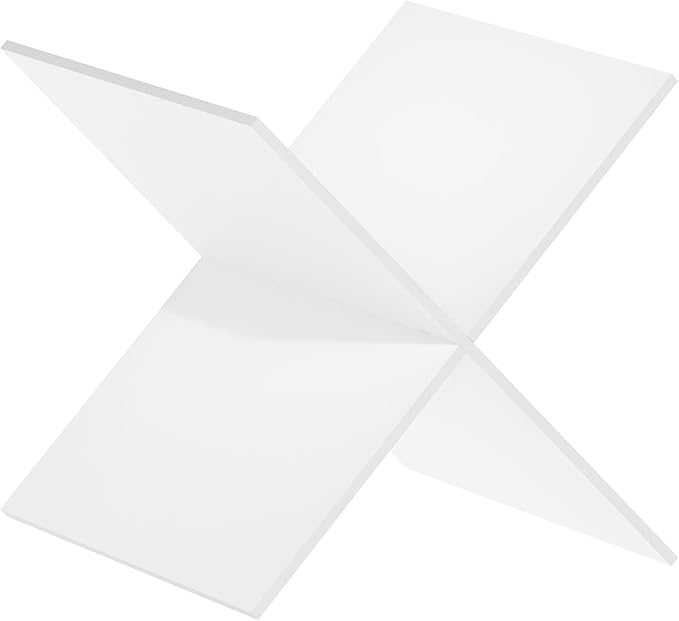 Furinno Cubicle X-Shelf Cube Organizer Insert (Does not fit IKEA Kallax Shelving), White