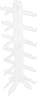 BESTonZON Multi-Tiered Sunglasses Display Stand Glasses Organizer 6-Layer Plastic Eyewear Holder Rack for Home Storage and Sunglass Display