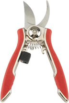 Dramm ColorPoint Stainless Steel Compact Garden Pruning Shears, Hand Pruner, Garden Clippers, with Heavy Duty Blade and Easy grip Handle, Red