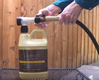Granite Gold Outdoor Stone & Concrete Cleaner, Deep Cleans Patios, Decks, Driveways, & Walkways, Safe for Plants, Pets, & Home Exteriors, Garden Hose Attachment Included for Easy Cleaning, 64 Fl Oz
