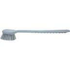 SPARTA 40501EC23 Plastic Large Scrub Brush, Kitchen Brush, Utility Brush With Long Handle For Cleaning, 20 Inches, Gray, (Pack of 6)