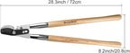 Berry&Bird Loppers and Pruners Heavy Duty, 28 Inch Bypass Loppers with Compound Action, Long Handle Tree Trimmer, Branch Cutter with ⌀ 1-3/4 Inch Cutting Capacity, Hand Loppers with Carbon Steel Blade