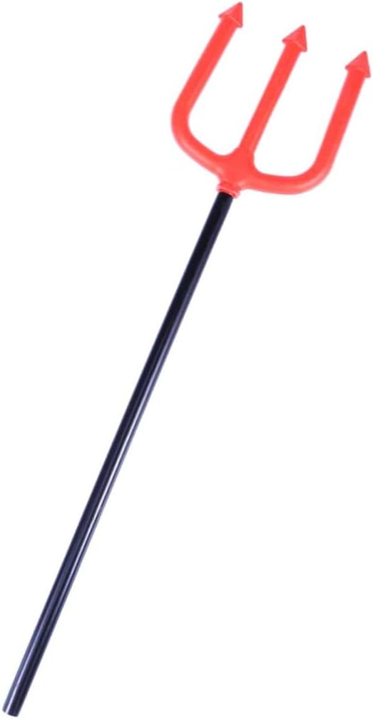 Toyvian Novelties Pitchfork Pitch Fork Halloween Costumes Trident Costumes Fancy Dress Accessory Red Pitchfork Halloween Decoration Costumes Pitchfork Costume Devil Child Makeup