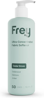 FREY Natural Liquid Fabric Softener & Conditioner | Laundry Softener for Clothing | Works In All Machines + HE | Powered by Natural Ingredients (1-pack, Cedar Grove)