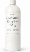 Mop Soap Highly Scented Luxury Floor Cleaner Concentrate - Brazilian Bliss Long Lasting Fragrance, No Rinse Formula for Hardwood, Tile, Laminate & Stone, 32 oz, Made in USA