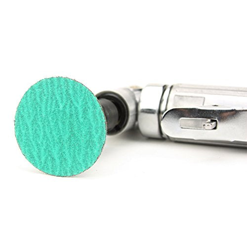 BHA Green Zirconia with Grind Aid Quick Change Sanding Discs Type R Male Roll On, 2" (120 Grit) - 25 Pack