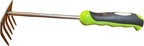 Garden Guru Stainless Steel Hand Rake Cultivator Tiller Tool - Stainless Steel for Ultimate Strength - Rust Resistant - Ergonomic Handle - Gardening Cultivating Loosening Weeding Mulching (4 Pack)