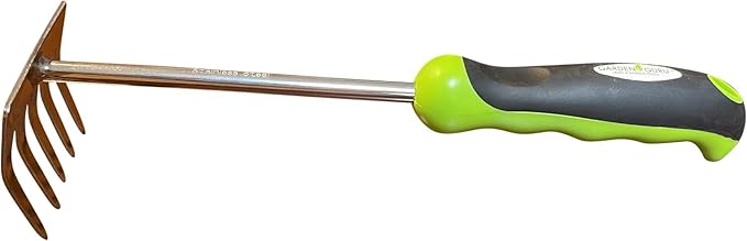 Garden Guru Stainless Steel Hand Rake Cultivator Tiller Tool - Stainless Steel for Ultimate Strength - Rust Resistant - Ergonomic Handle - Gardening Cultivating Loosening Weeding Mulching (4 Pack)