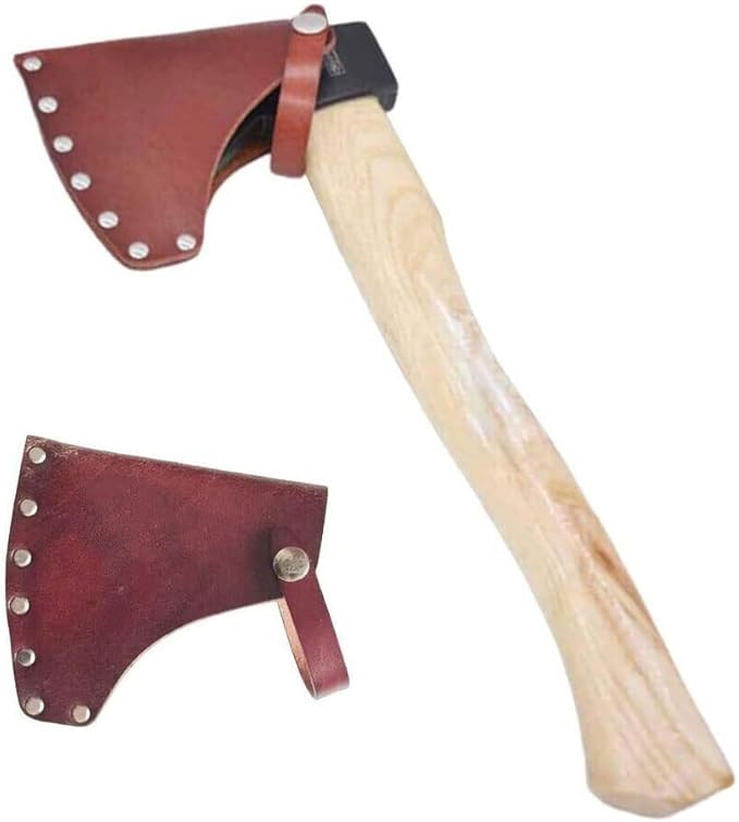 1PC Portable Leather Holder Lanyard Blade Sheath Head Cover For Axe Hatchet