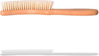 Valentino Garemi Traditional Hat Cleaning Brush | Remove Dust, Dry Stains, Rain Spots, Sweat Marks, Pet or Human Hair | Genuine Boar Hair Made in Germany (White Bristles)