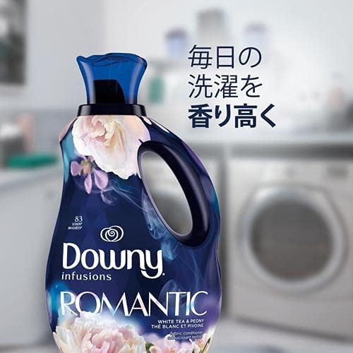 Downy Infusions White Tea & Peony Liquid Fabric Conditioner (Fabric Softener), 56 fl oz