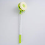 Window Cleaner Squeegee, External Window Washer U Shape Window Cleaner Window Squeegee with Long Handle for Car Windshield Tiles Wall Clean (Round Head)