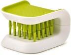 Joseph Joseph 85105 BladeBrush Knife and Cutlery Cleaner Brush Bristle Scrub Kitchen Washing Non-Slip, Green