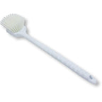 SPARTA 40501EC02 Plastic Large Scrub Brush, Kitchen Brush, Utility Brush With Long Handle For Cleaning, 20 Inches, White, (Pack of 6)