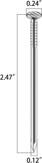 (55 pcs)2-1/2 inch Stainless Steel 304 Nails, Hanging Nails, Wall Nails, Dowels, Long Nails