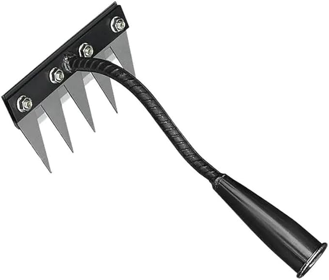 Gardenia Iron Weeding Rake, 2025 Gardenia Iron Weeding rake, Ironrake The Heavy-Duty Irons Weedings Rakes,Irons Rakes for Gardening and Weedings (5 Teeth) (5 Teeth)