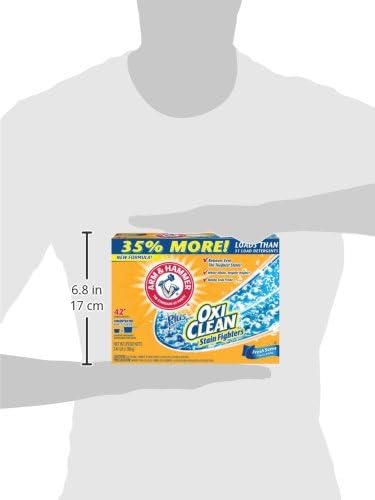 Arm & Hammer Plus OxiClean Powder Laundry Detergent, Fresh Scent, 45 Loads, 3.48 Pound (Pack of 1) - Package May Vary