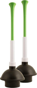 PlumbCraft 14 to 18-in. Adjustable-Flange Heavy-Duty Toilet Plunger 7503590A, Heavy Duty Toilet Plunger for Households, Ergonomic Plunger to Unclog Toilet, Toilet Bowl Plunger with Ergonomic Handle