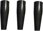 3 Pack Garden Hoe Iron Ferrule Replacement Wood Handle Sleeve Connector Welding Tube for Welded Draw Hoe Garden Tool Weeding Hollow Hoe Cultivator Stirrup Hoe with Long Handle Rake Weed Puller