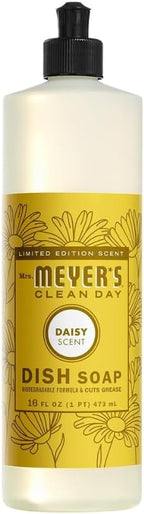 Mrs. MEYER'S Variety, 1 Room Freshener, 8 OZ, 1 Liquid Dish Soap, 16 OZ, 1 Liquid Hand Soap,12.5 OZ, 1 Multi-Surface Cleaner 16 OZ, 1 CT (Daisy)