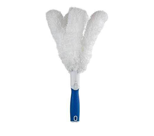 Unger Microfiber Feather Duster for Cleaning, Household Dusting, Cleans Fragile Objects, Machine Washable, Attaches to a Pole