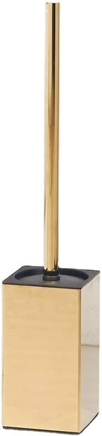 Toilet Brush Holder Stainless Steel 304 Standing Gold Square Toilet Brush Holder for Bathroom Storage and Organization (Gold)