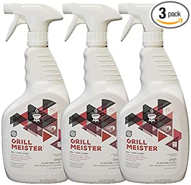 GrillMeister Degreaser & Cleaner for Oven, Grills, Fryers, & Barbeque, 1 Quart (3-Pack)